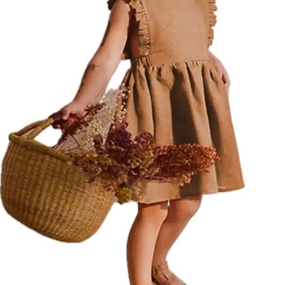 New girl’s linen dress size 2T, 6
